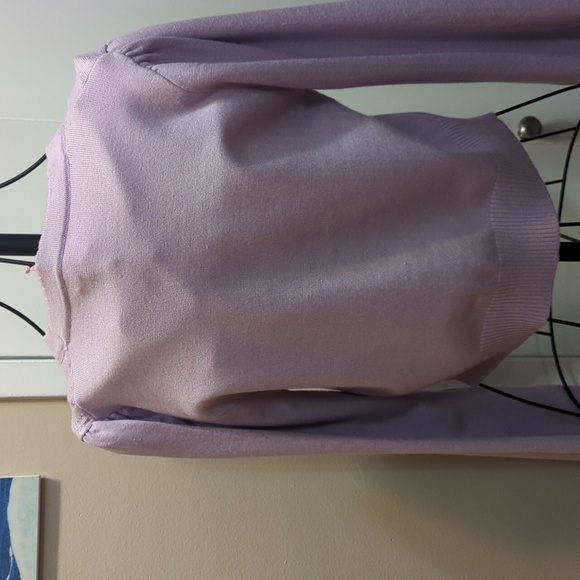 Lavender cropped cardigan - Picture 4 of 7